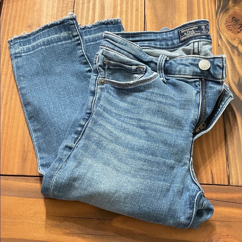 Abercrombie&Fitch Mid-Rise Skinny Ankle Jeans 26 Short
